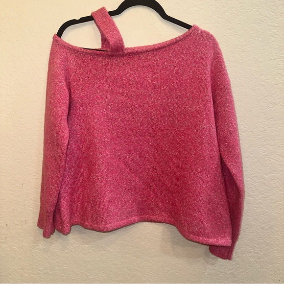 NEW Revolve Lovers + Friends Pink Large Syrah Wool Blend Winter Knit Sweater - Picture 3 of 10